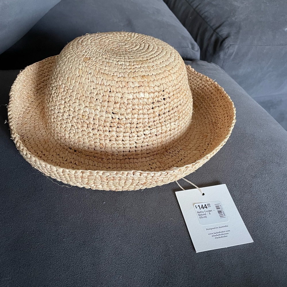Lack of Color Raffia Cruiser - Size S (55cm).